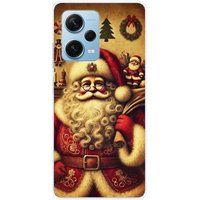 Xiaomi Bedrukt siliconen hoesje compatibel met Xiaomi Redmi Note 12 Pro Plus pere noel vintage