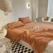 Draps de lit en coton avec 2 taies d'oreiller, 120 x 230 cm