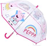 CERDÁ Artesania Cerd Disney Peppa Pig paraplu - transparant/roze - 71 cm - Polyester - Kinderen