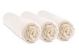 Easy Dort Hoeslaken voor babybed, 60 x 120 cm, bamboe, kleur ecru