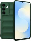 Techsuit Hoesje geschikt voor Samsung Galaxy S25 FE - Magic Shield Silicone Back Cover - Groen