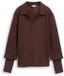 Tom Tailor Scuba-sweatshirt in 2-in-1-look - Maat M - Java Dark Brown