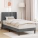 Maison Exclusive - Cadre de lit avec tête de lit gris foncé 100 x 203 cm velours