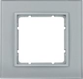 Berker Hager Berker B7 Glasafdekraam 1 voudig aluminium