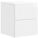 vidaXL Muurbevestigde Nachttafel Hoogglans Wit 33 x 34,5 x 40 cm