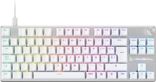 Newskill Gaming NS-KB-SERIKEV2-TKL-IVO - Mechanisch Gaming Toetsenbord - QWERTY Spaans - Wit