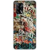 Oppo Bedrukt siliconen hoesje compatibel met Oppo A74 4G Graffiti 1