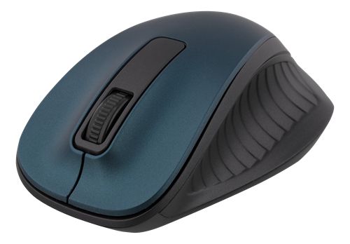 Deltaco MS-708 - Draadloze kantoormuis - Optisch - 1200 DPI - Rechtshandig - Zwart/Blauw