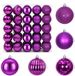 vidaXL Set de boules de Noël - 50 pièces - Lilas - 8 cm - Polystyrène