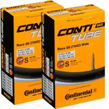 Continental Lot de 2 Tubes de Course Unisexes de 71,1 cm de Large, Noir, [25-622->32-630]