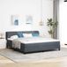 Maison Exclusive - Boxspringbed met hoofdbord donkergrijs 180 x 200 cm fluweel