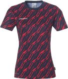 Uhlsport Progressive 28 Dames Sportshirt Korte Mouw Marine/Rot