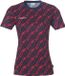 Uhlsport Progressive 28 Dames Sportshirt Korte Mouw Marine/Rot