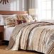 oCreon Home Dekbedset, Katoen Polyester, Tan, 3-Delig King/Cal King