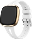 Strap-it Luxe siliconen bandje - wit - Maat S