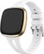 Strap-it Luxe siliconen bandje - wit - Maat S