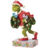 The Grinch The Grinch Stealing Wreaths by Jim Shore - Multicolor