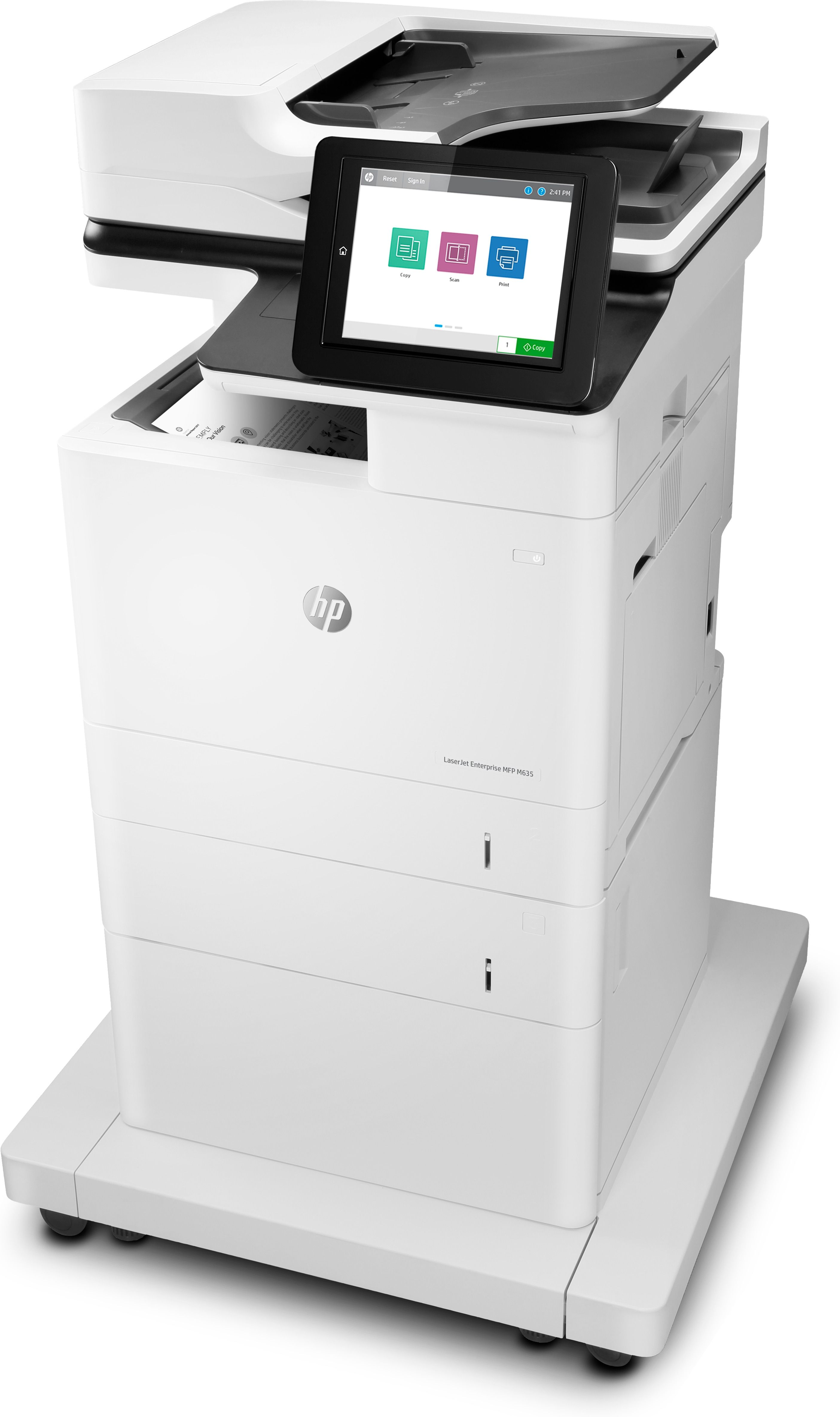 HP LaserJet Enterprise MFP M635fht - Multifunctionele printer - Zwart-wit - A4 - 61 ppm - Duplex - ADF - USB - Ethernet