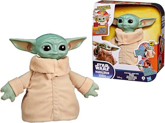 Hasbro Star Wars: The Mandalorian & Grogu Action Buddy Grogu 25 cm Knuffeles
