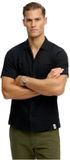 Superdry Gestructureerd T-shirt Korte Mouw Heren Zwart Maat L