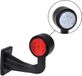 Ford A. Breedtelicht rood/wit 160mm 8LED haaks - 8718546654701