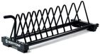 Bodytone Bumper Poids Disques Rack Argent
