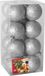 Gerimport Kerstballen - 16x - zilver - glitters - D5 cm - kunststof