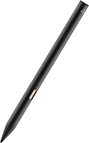 Adonit Opmerking Clip-vrij (zwart) Premium Palm Rejection Stylus, Hoge Nauwkeurigheid Pen Compatibel met iOS 13.3 of boven iPad Air 3e 4e generatie, iPad Mini 5e, iPad 6, 7e, iPad Pro 3e gen, 11 & 12.9 inch