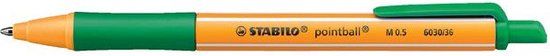STABILO Balpen pointball 6030/36 medium groen | 100 stuks