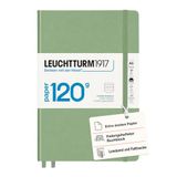 LEUCHTTURM1917 363538 notitieboek 120 g/m² Paper Edition, hardcover, medium (A5), salie, gelinieerd