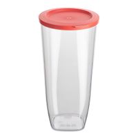 Koziol Connect Dry L Rond Pot 2 l Rose, Transparent