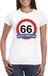 Bellatio Decorations Shoppartners Bv Verjaardag cadeau shirt - 66 jaar and still looking good t-shirt - wit - dames M