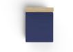 Merkloos / Sans marque Asir Ranforce Super King Hoeslaken Sax Blue 180 x 200 + 30 cm