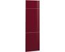 Vicco R-Line Keukenfront – 59.6 x 196 cm meubelfront voor de koelkastombouwkast Rode hoogglans