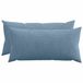 vidaXL Kussensloop - 2 stuks - HEERLEN - Blauw - 40 x 70 cm - corduroy