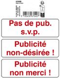 Exacompta 67040E Picto adhésif public Rouge Vinyl 100 mm x 10 cm x 130 cm