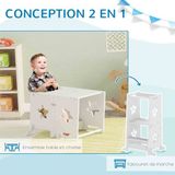 AIYAPLAY Kinderstep MDF 60x44.5x86cm Wit