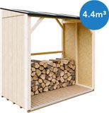 Timbela M984 - LP SmartSide Houtopslag - 2,54 m² - Abri pour bois de chauffage avec ~4,4 m³ de capacité de stockage