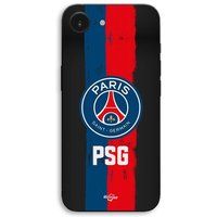 Maniacase iPhone 17-hoesje PSG-logo op zwarte achtergrond