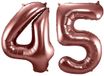 Folat 45 Jaar Rose Goud Folieballon 86 cm