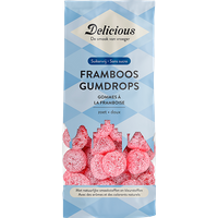 Delicious Framboos Gumdrops Suikervrij - 130g