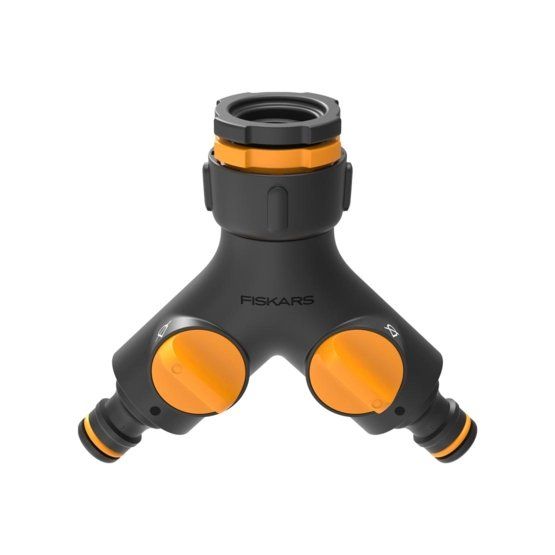 Fiskars Tap Connector - Black, Orange - 3/4" - 1 pc