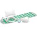 SereneLife Badmat met Bubbels – Draagbare Spa Mat met Verstelbare Intensiteit, Waterdichte LED Verlichting, Hoofdkussen en Afstandsbediening voor Maximale Ontspanning, 47" x 14,2" (Aqua)
