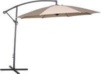 Garden Impressions Athene zweefparasol - Ø300 cm - carbon black - taupe