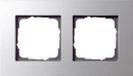 Gira Esprit Afdekraam schakelmateriaal - 021217 - Aluminium - Mat - 2-voudig frame
