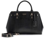 GUESS Leona Multi Compartment Satchel Black zwart