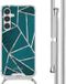 iMoshion Hoesje Samsung Galaxy S24 Plus - Back Cover - Petrol Green Graphic - Met Koord