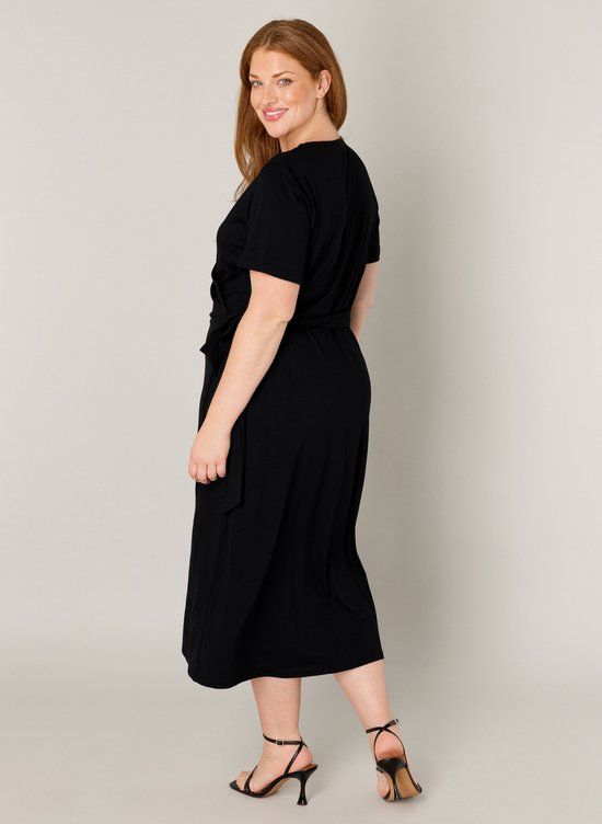BASE LEVEL CURVY Abbie Jurk - Black - maat 3(52)