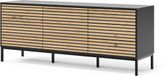 Vicco Eliza Lowboard – 150 x 60 cm avec 3 tiroirs Chêne doré/anthracite