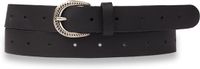 Petrol Industries Riem Dames - Broekriem - Verstelbaar - Leer - Zwart - 85 cm